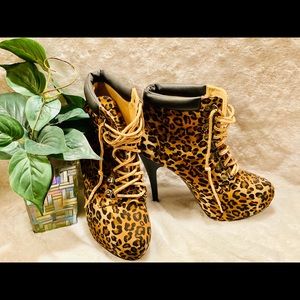Leopard Ankle boots